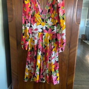 Trashy Diva Vibrant Floral Long Sleeve Dress